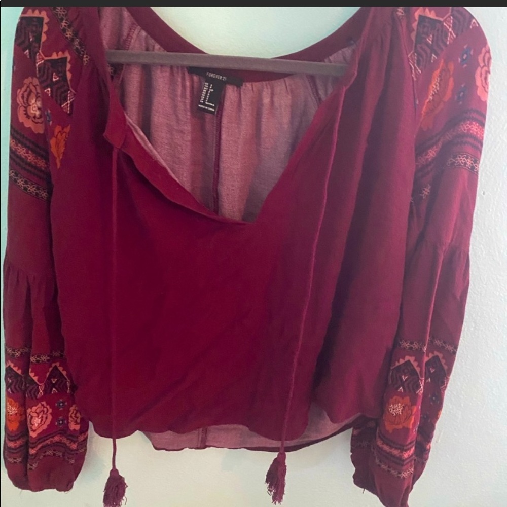 Forever 21 boho chic blouse